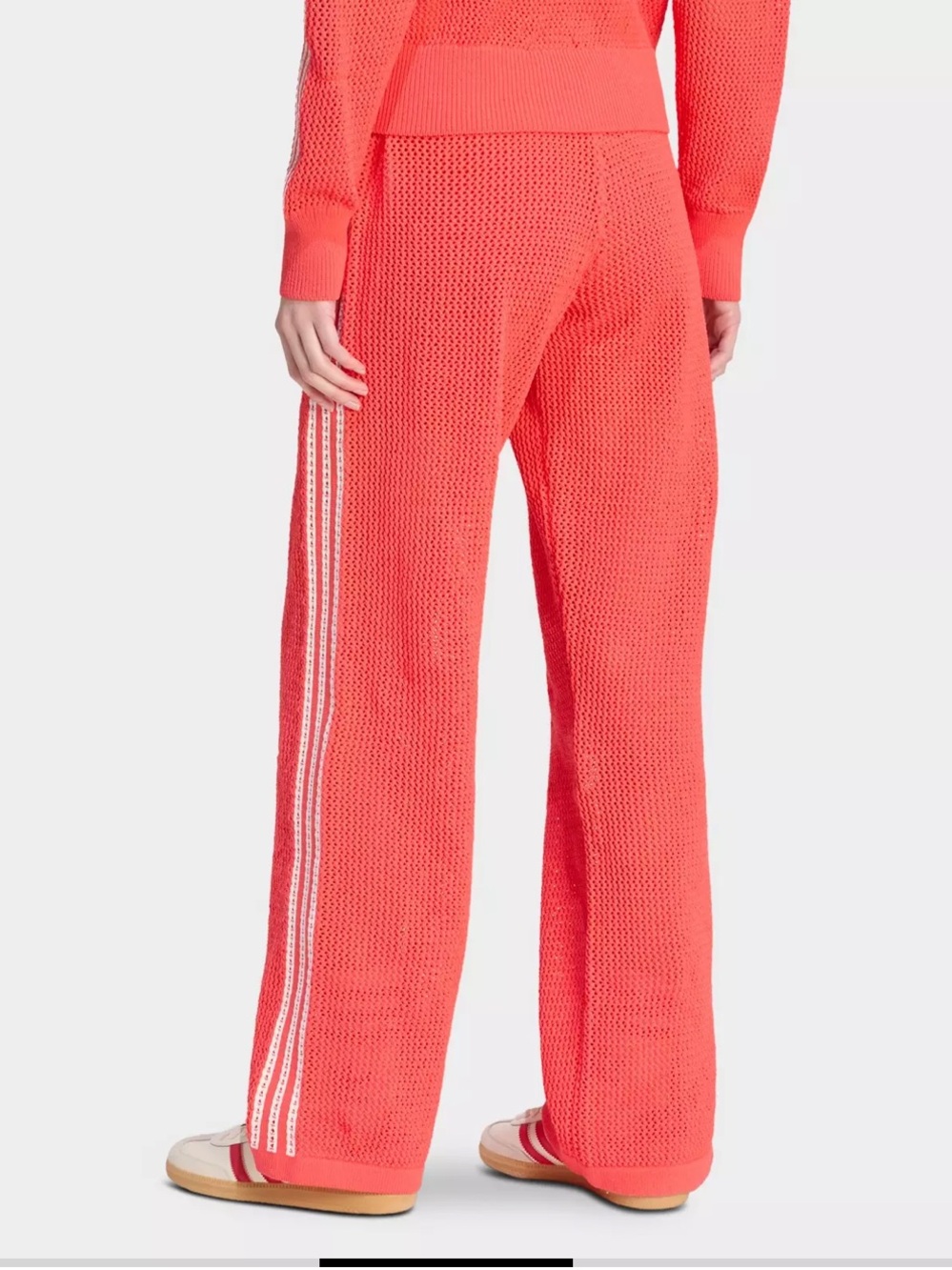adidas Firebird Track Pants with Knitted Crochet Details - Picture 3 of 3
